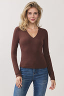 Everly Double-Layer V-Neck Top