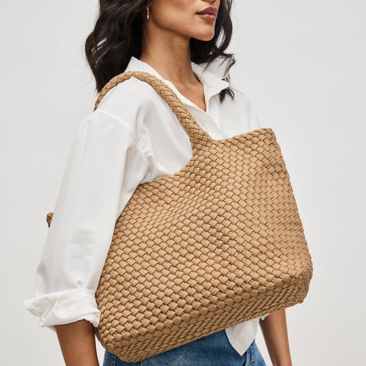 Sky's The Limit - Medium Laced Up Tote