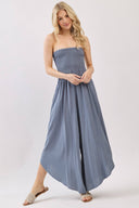 Serenity Smocked Strapless Jumpsuit