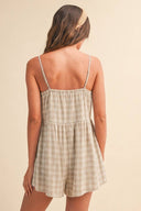 Nova Plaid Romper