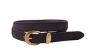 Suede Belt Gold Buckle