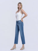 Aventurine Mid Rise Ankle Jeans