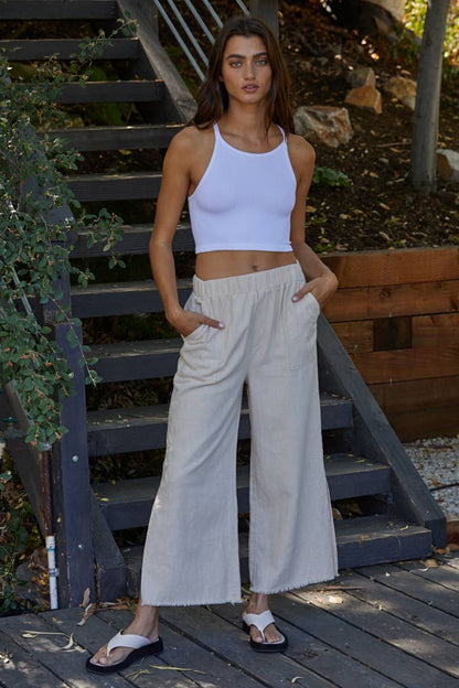 High Quality Seamless Sleeveless Halter Neck Top