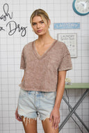 Vivi V-neck boxy top