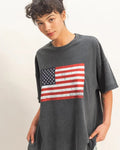 American Flag Graphic Tee