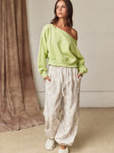 Alina Off Shoulder Cropped Sweatshirt