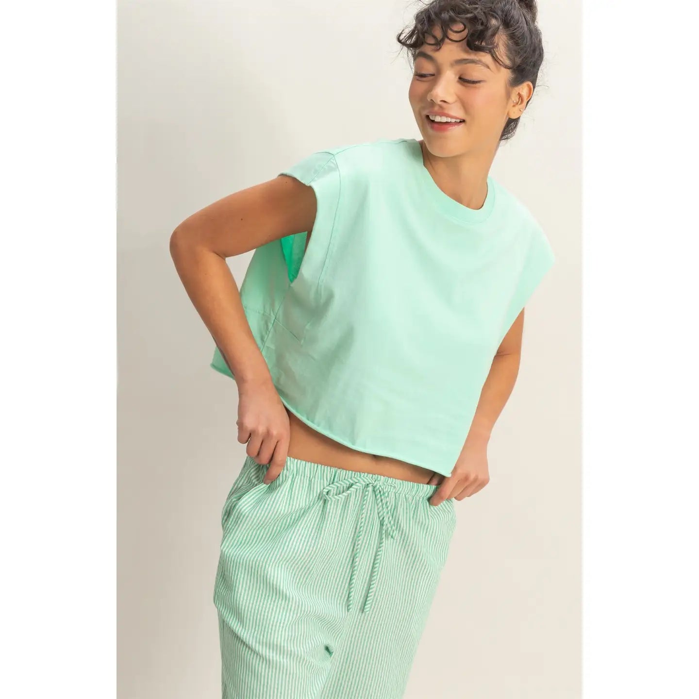 Roxie Boxy Cropped Top