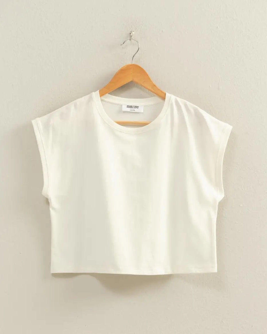 Classic Crew Neck Sleeveless Top