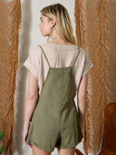 Tie Strap Overall Shorts