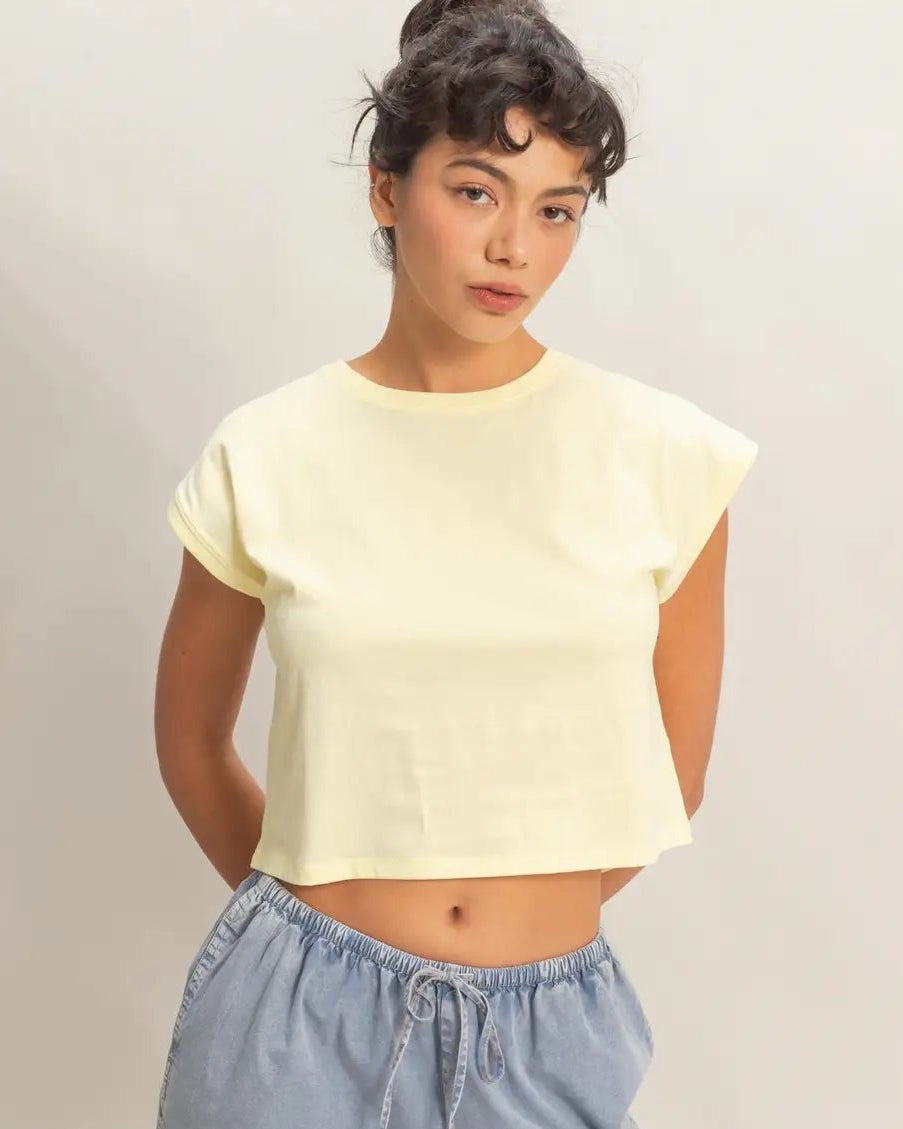 Classic Crew Neck Sleeveless Top