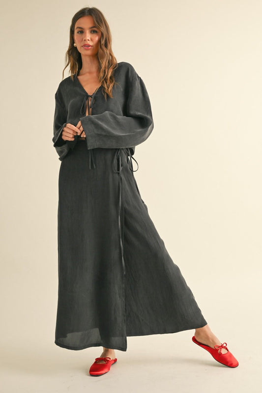 Anabela's Long Wrap Skirt
