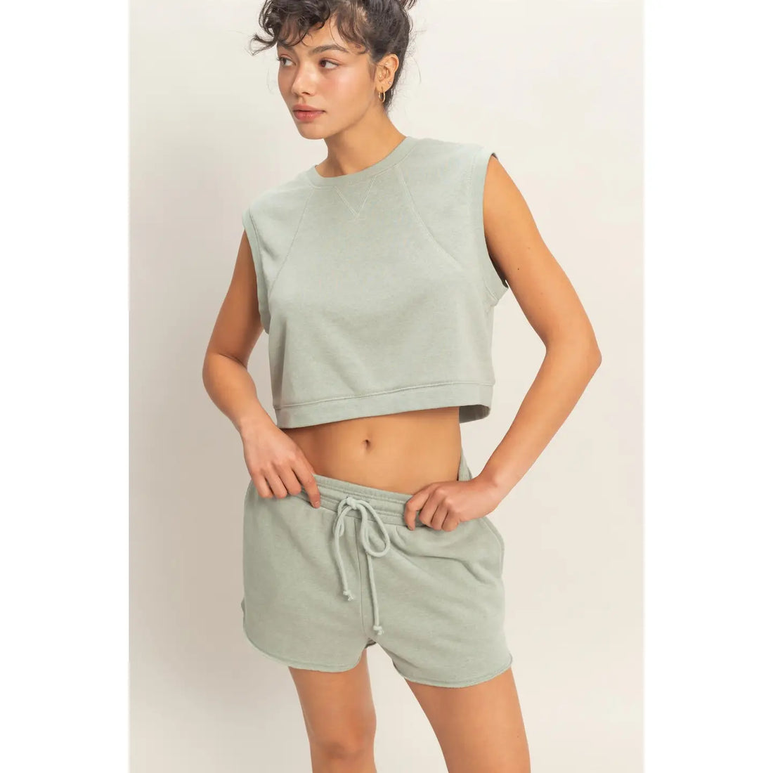 Burnout French Terry Shorts Set