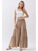 Sage Flowy Smocked Waist Pants