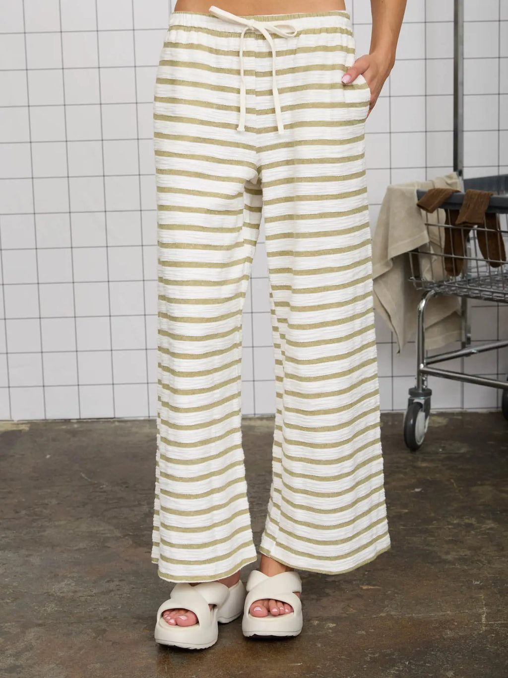 Skyler Stripe Wide leg pants