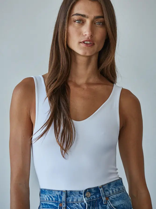 Double Layered Seamless UV neck bodysuit