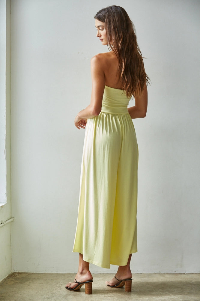 Teagan Strapless Flare Jumpsuit